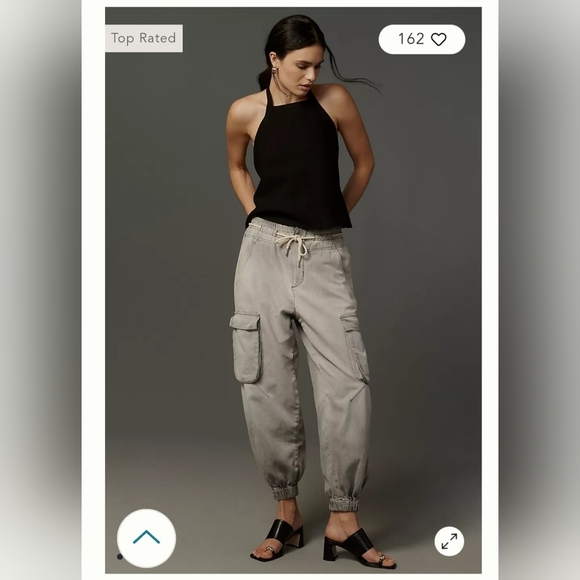 Pilcro For Anthropologie High-Rise Cargo Jogger Jeans Size Small - Picture 1 of 8